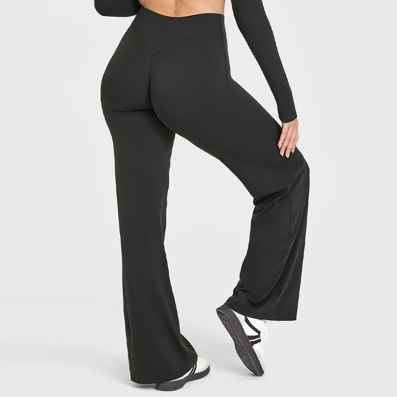Women’s Mid-Rise Straight Leg Yoga Pants Naked Feel