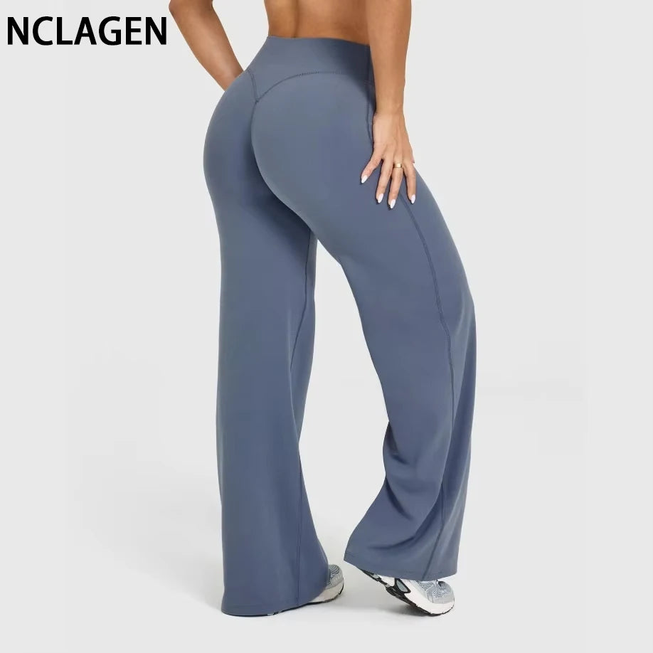 Women’s Mid-Rise Straight Leg Yoga Pants Naked Feel