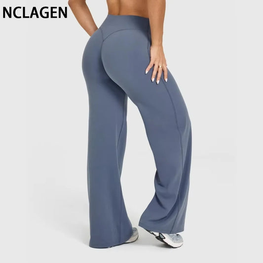 Women’s Mid-Rise Straight Leg Yoga Pants Naked Feel